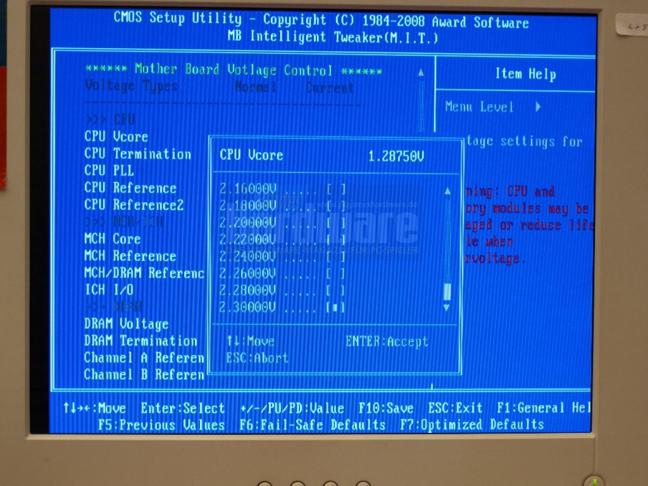 [09/05/2008] Viele neue Funktionen: das BIOS vom EP45-DQ6 (Bild: PCGH)