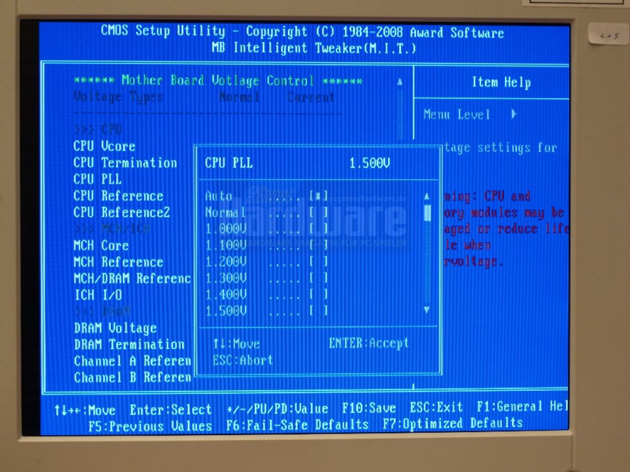 [09/05/2008] Viele neue Funktionen: das BIOS vom EP45-DQ6 (Bild: PCGH)