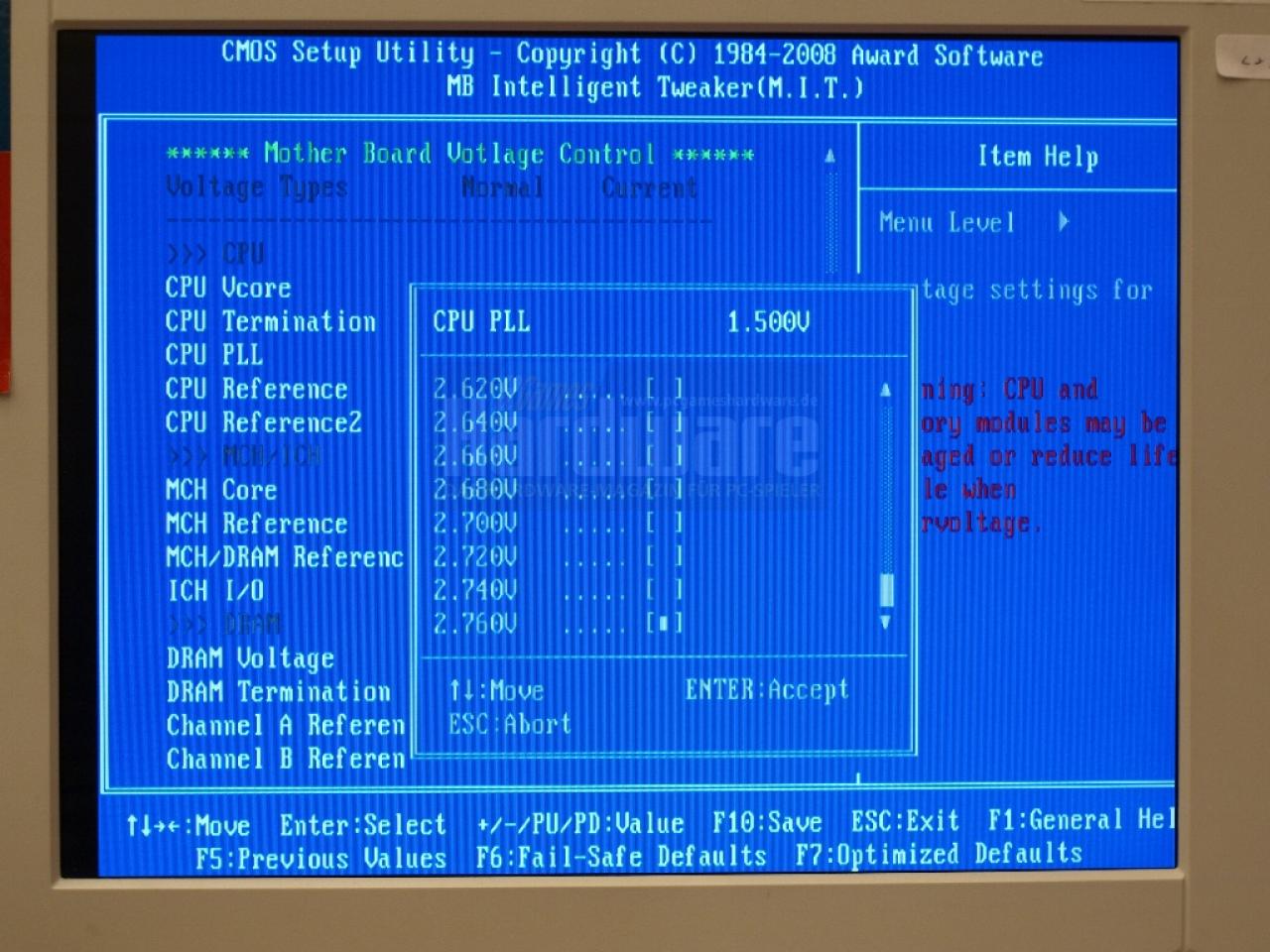 [09/05/2008] Viele neue Funktionen: das BIOS vom EP45-DQ6 (Bild: PCGH)