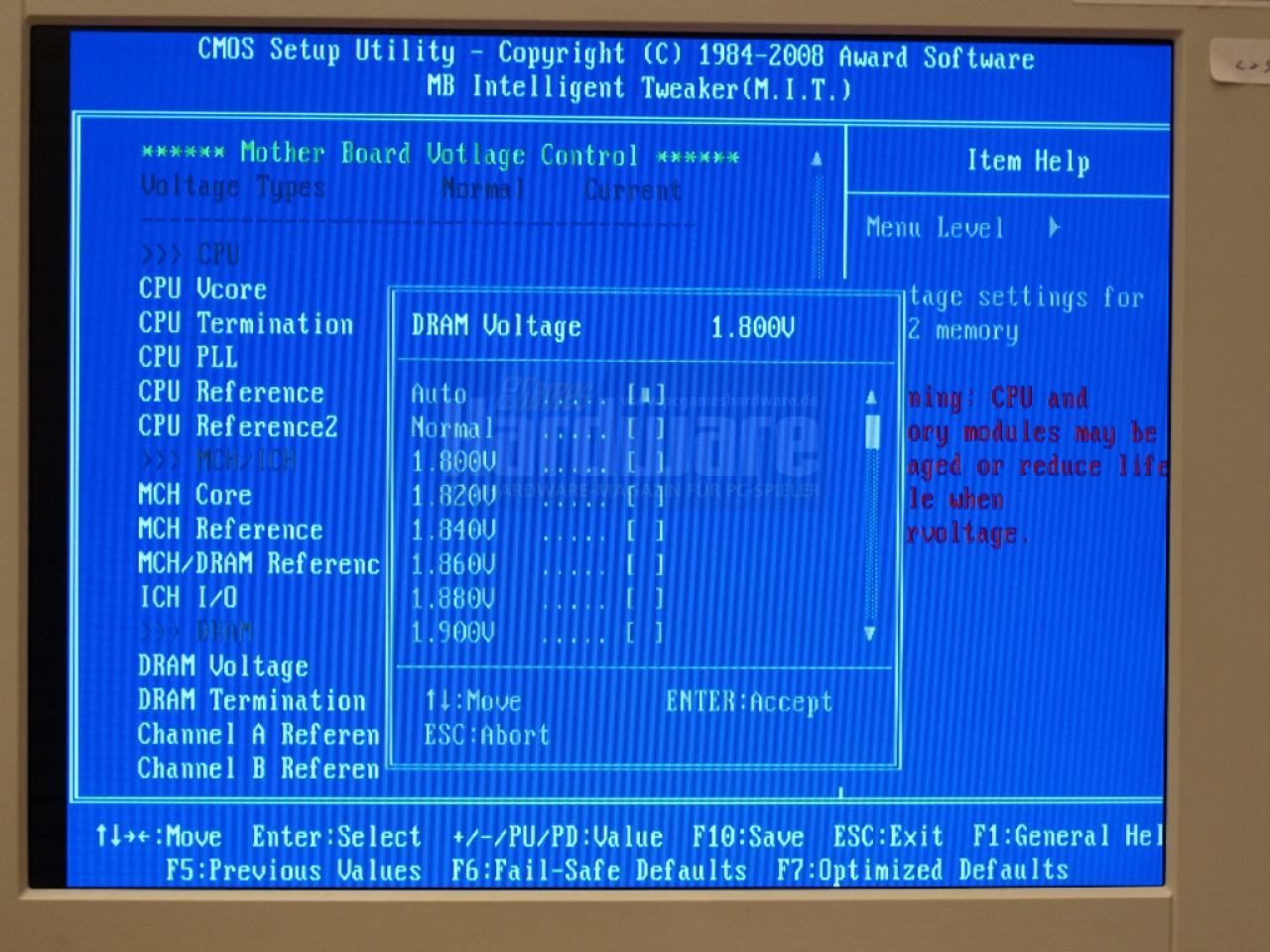 [09/05/2008] Viele neue Funktionen: das BIOS vom EP45-DQ6 (Bild: PCGH)