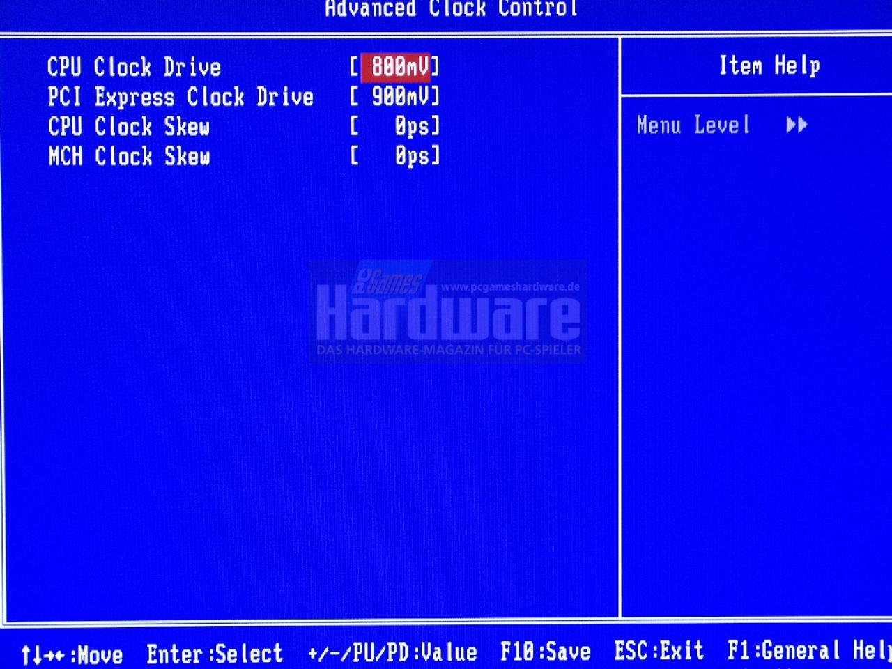 [05/05/2008] Gigabyte EP45-DS4: P45-BIOS-Optionen bei Gigabyte (Bild: PCGH)