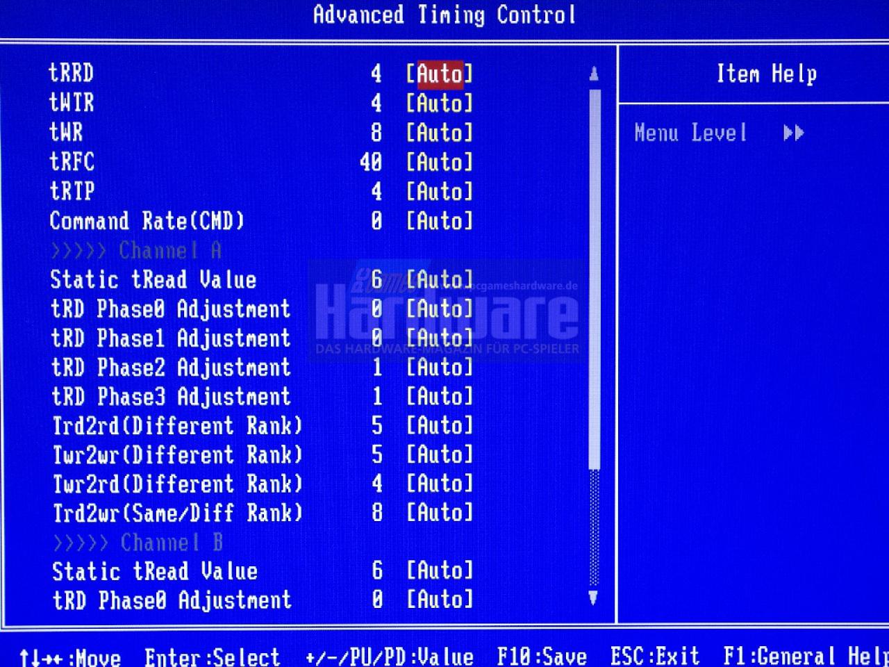[05/05/2008] Gigabyte EP45-DS4: P45-BIOS-Optionen bei Gigabyte (Bild: PCGH)
