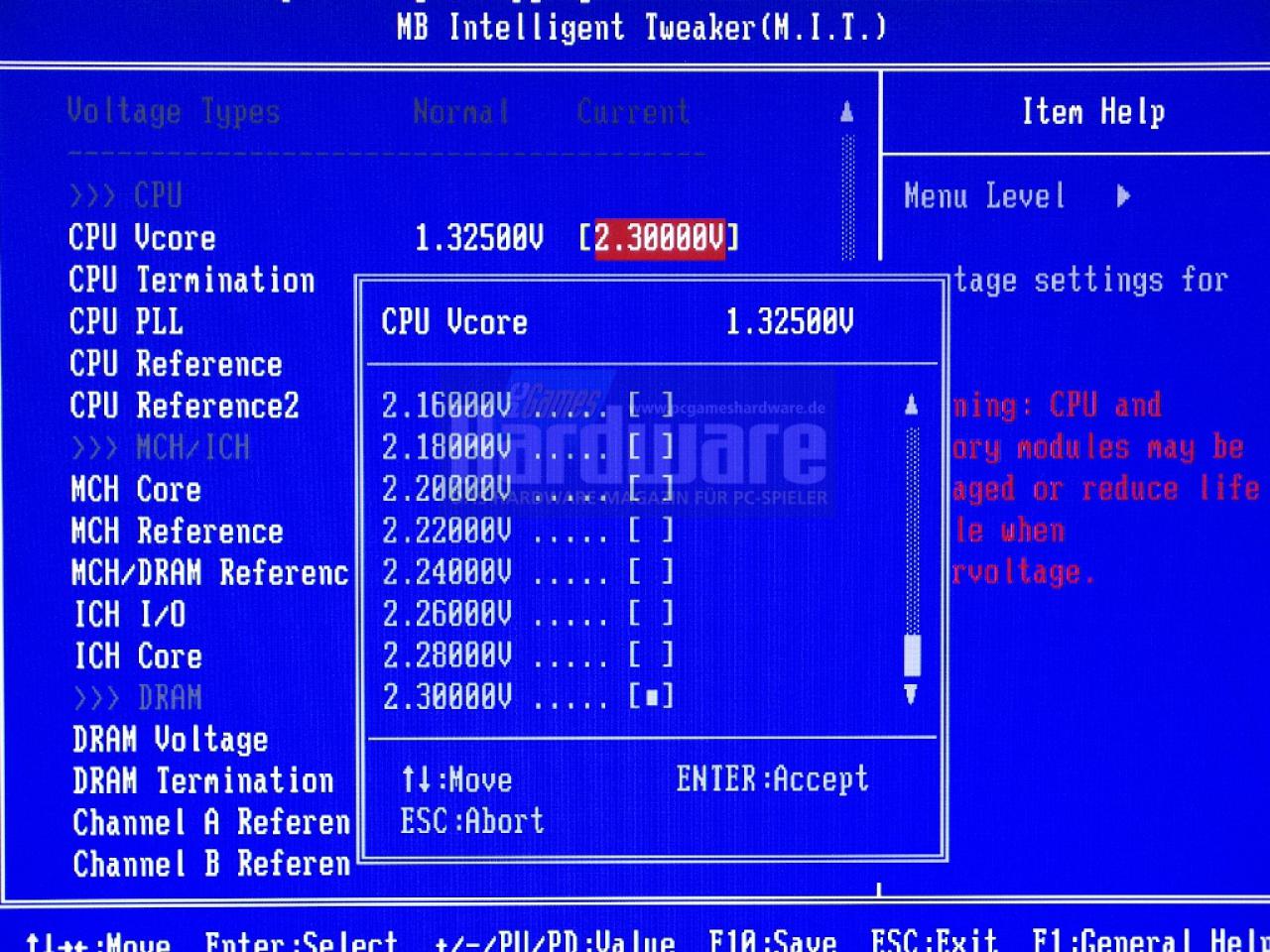 [05/05/2008] Gigabyte EP45-DS4: P45-BIOS-Optionen bei Gigabyte (Bild: PCGH)