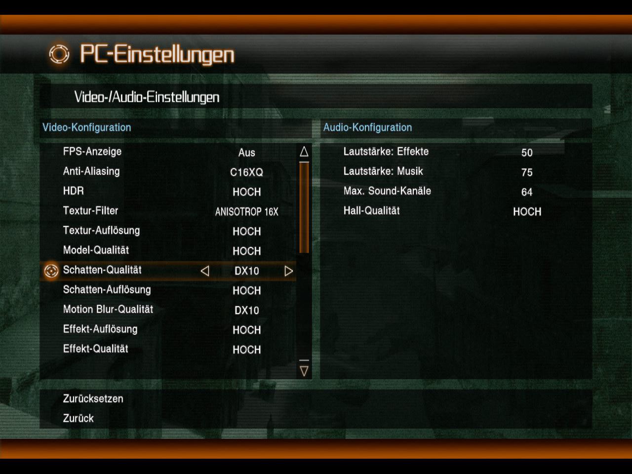 [10/05/2008] Lost Planet: Colonies DX10-Optionen