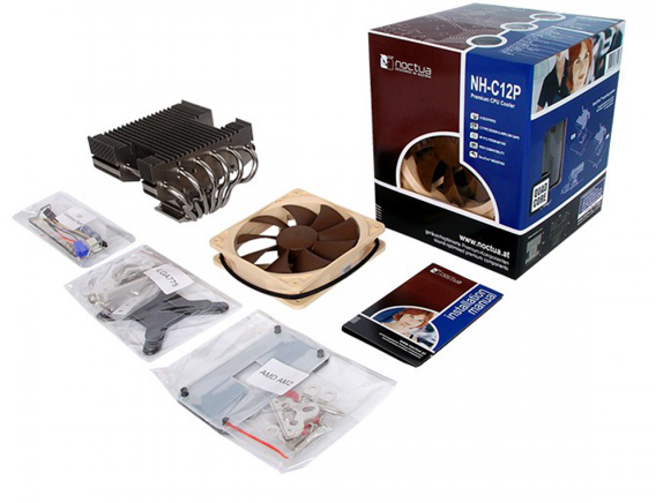 [05/05/2008] Noctua NH-C12P: Zubehör (Bild: Tech Connect)