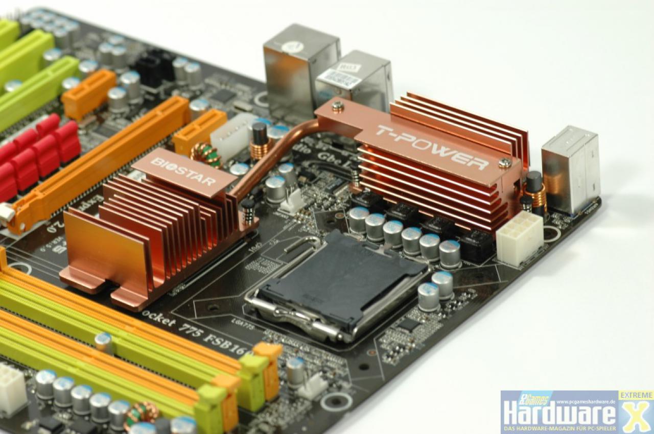 [27/05/2008] PC Games Hardware Extreme: Wir konnten heute einen ersten Blick auf die P45-Platine von Biostar, das Tpower I45, werfen. Im Thread [PCGH Extreme] Biostar Tpower I45 werden in Kürze BIOS-Screenshots und erste Overclocking-Ergenisse veröffentlicht.
