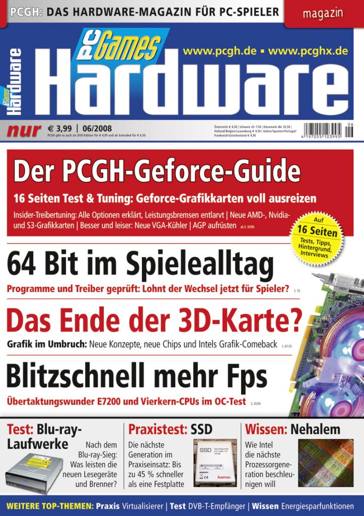 [06/05/2008] Cover der PCGH 06/2008