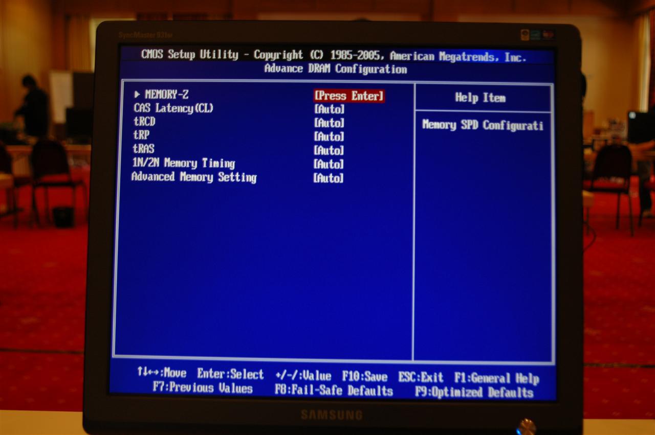[13/05/2008] BIOS des MSI P45D3 Platinum (Bild: PCGH)
