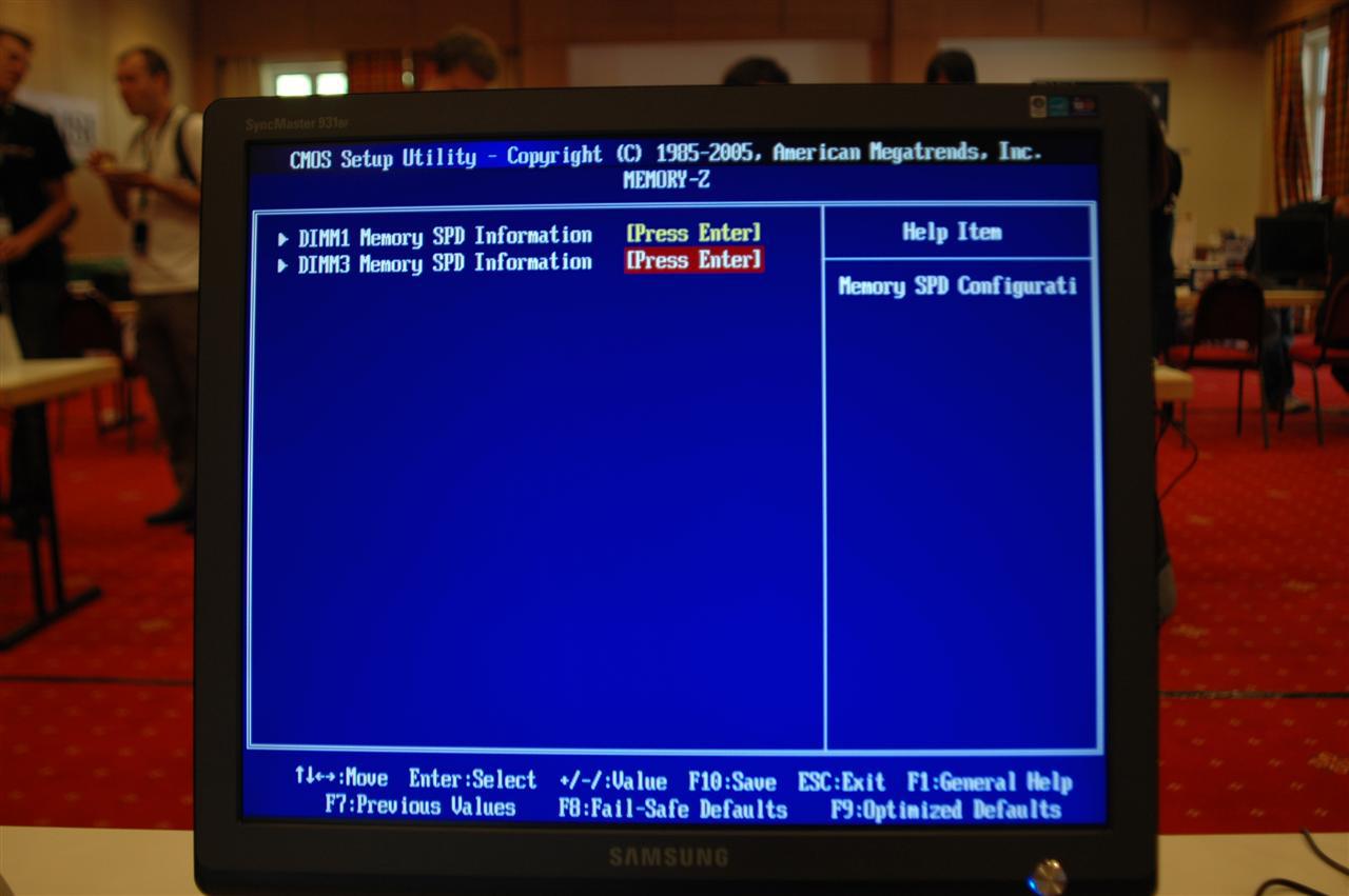[13/05/2008] BIOS des MSI P45D3 Platinum (Bild: PCGH)