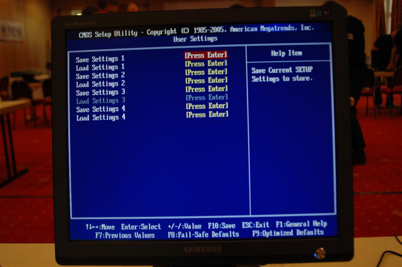 [13/05/2008] BIOS des MSI P45D3 Platinum (Bild: PCGH)