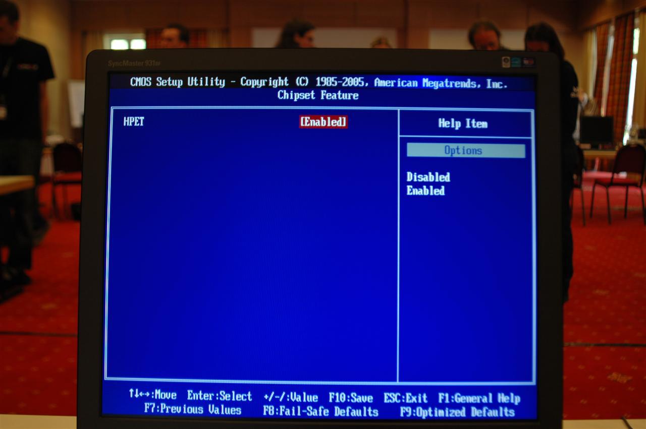 [13/05/2008] BIOS des MSI P45D3 Platinum (Bild: PCGH)