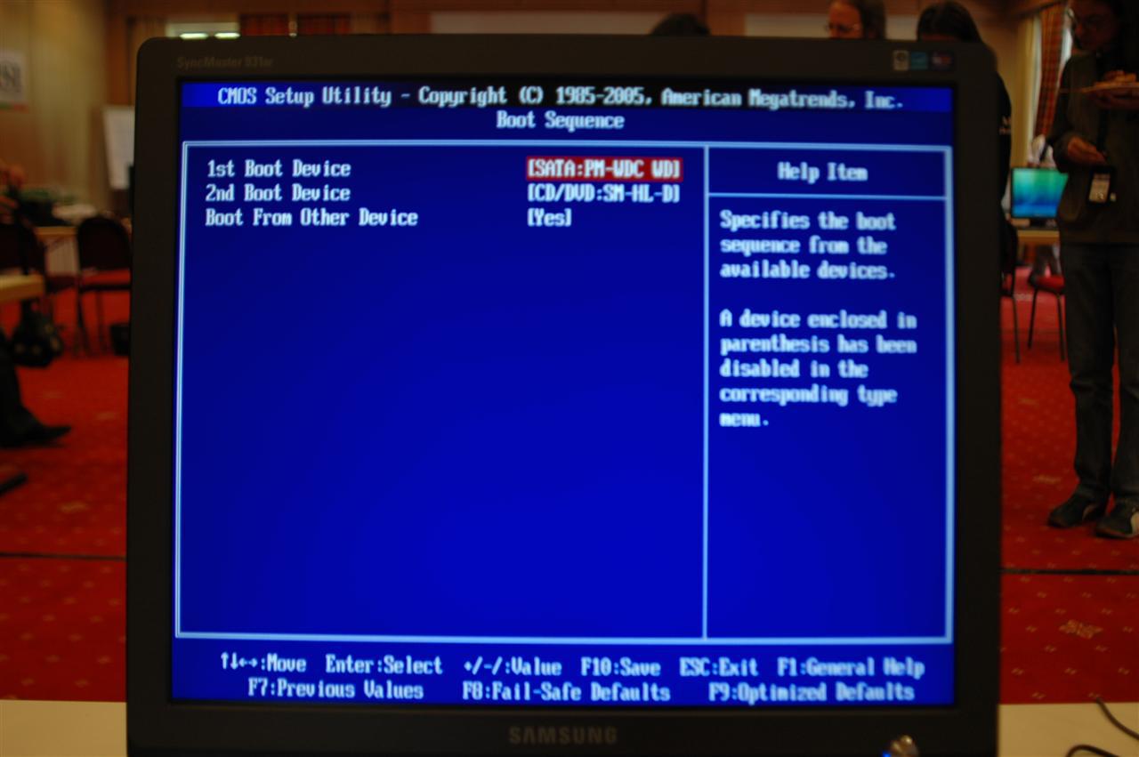 [13/05/2008] BIOS des MSI P45D3 Platinum (Bild: PCGH)