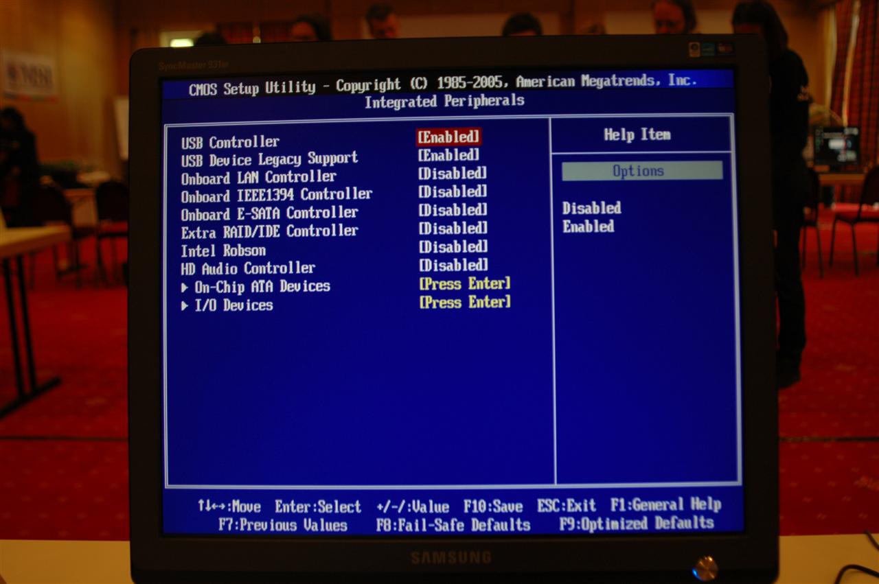 [13/05/2008] BIOS des MSI P45D3 Platinum (Bild: PCGH)