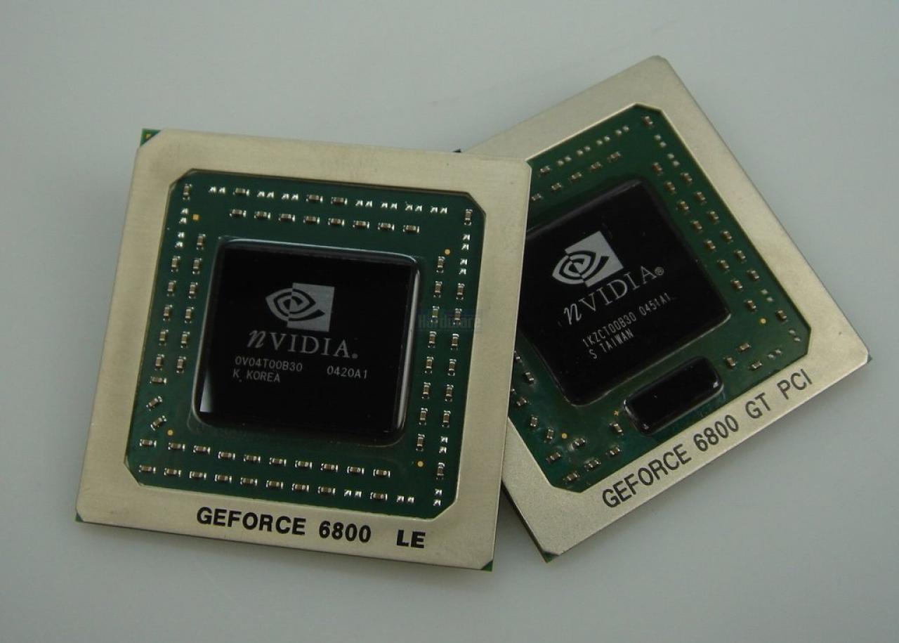 [15/05/2008] PCGH Grafikkarten-History: Nvidia Geforce 6800-GPUs: NV40 (rechts) und NV45 (links)