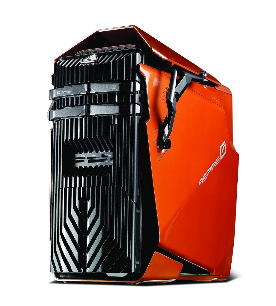 [21/05/2008] Acer Aspire Predator: Die Front lässt sich nach oben klappen.