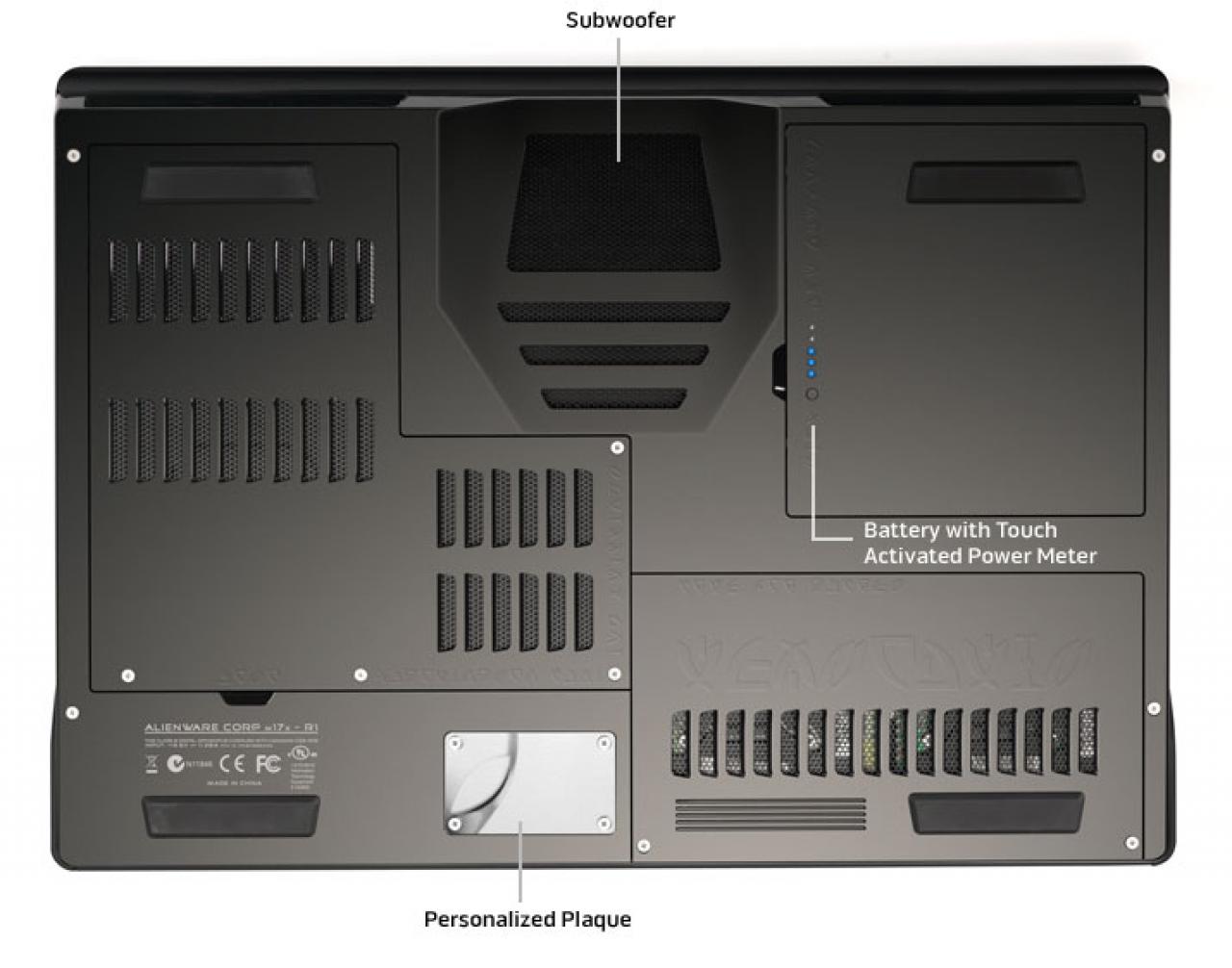 [02/05/2008] Alienware Area-51 m17x: Mit C2E 2,8 GHz und GF8800M-GTX-SLI eines der schnellsten Notebooks der Welt (Bild: Alienware)