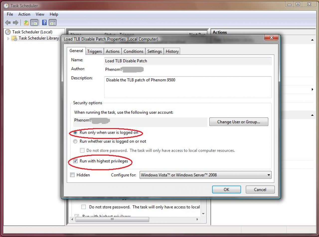 [05/05/2008] Phenom TLB Disable Tool: Per Task Scheduler in den Autostart (Bild: rebelshavenforum.com)