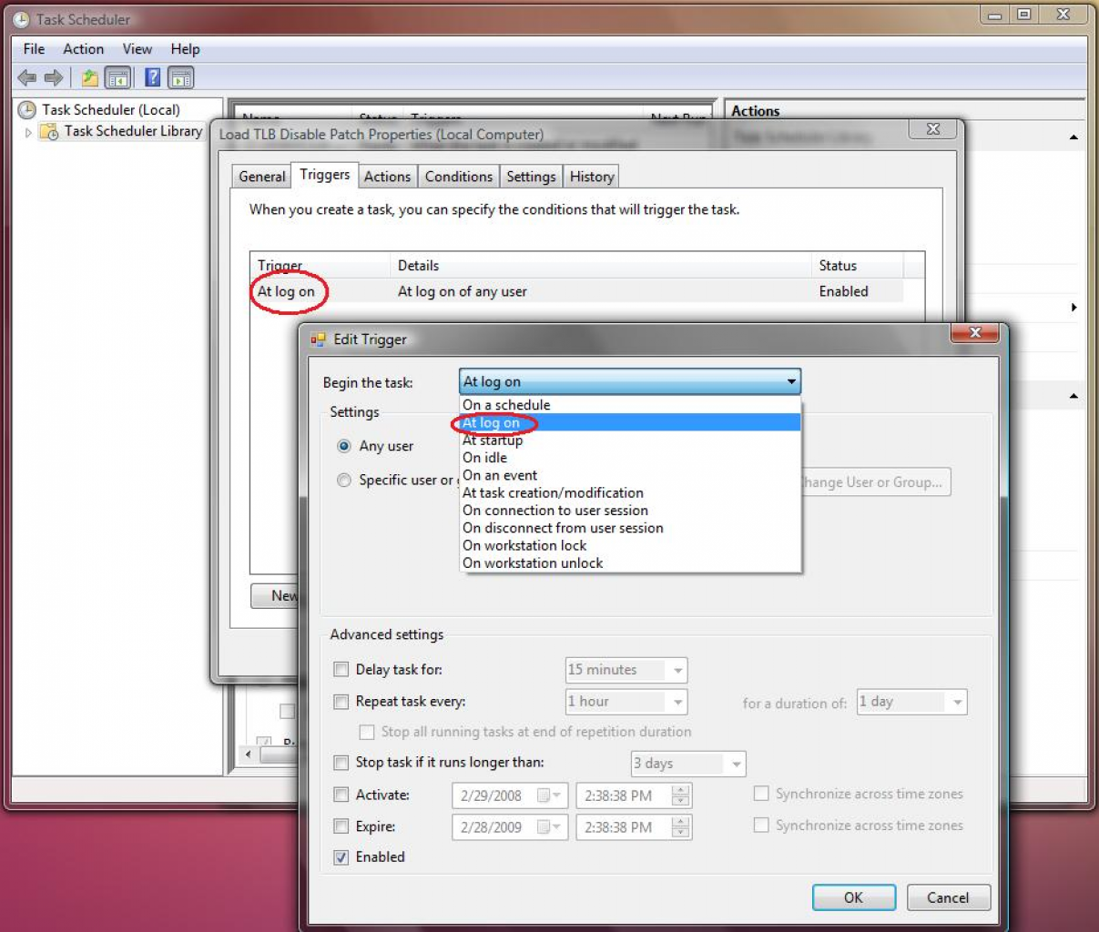 [05/05/2008] Phenom TLB Disable Tool: Per Task Scheduler in den Autostart (Bild: rebelshavenforum.com)