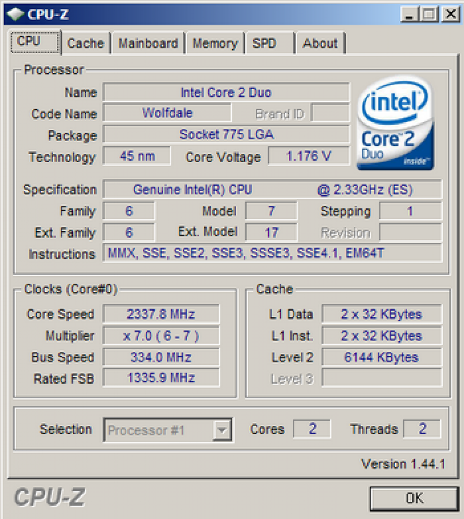 [14/05/2008] C2D E8100: 2,33 GHz und FSB 1333 (Bild: Xtreview)