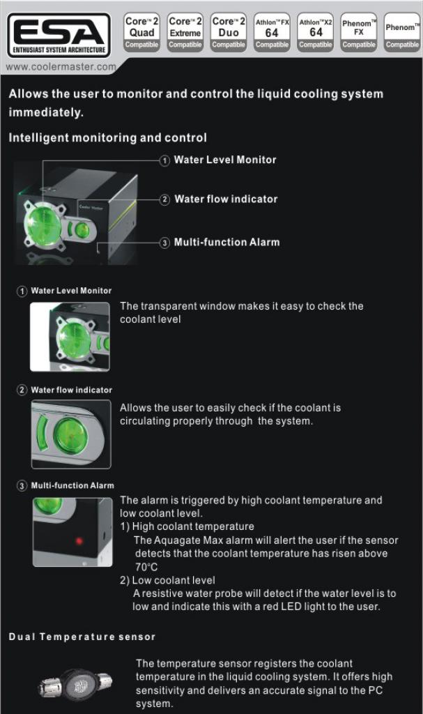 [02/05/2008] Cooler Master Aquagate Max: ESA-Kühlung für alle Systeme (Quelle