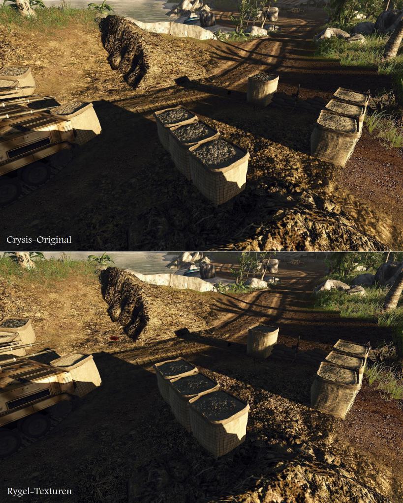 [15/06/2008] Zun geplanten Texturmod für Crysis sind neue Vergleichsbilder aufgetaucht (danke an pcgames.de. Viel Spaß damit.