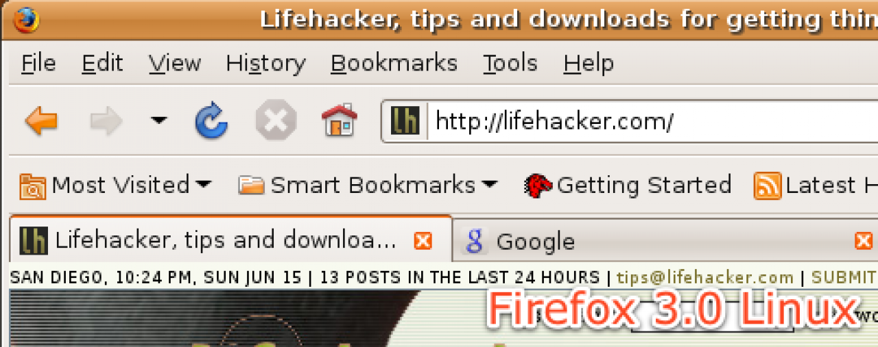 [18/06/2008] Auch für Linux gibt es eine FF-3.0-Version 