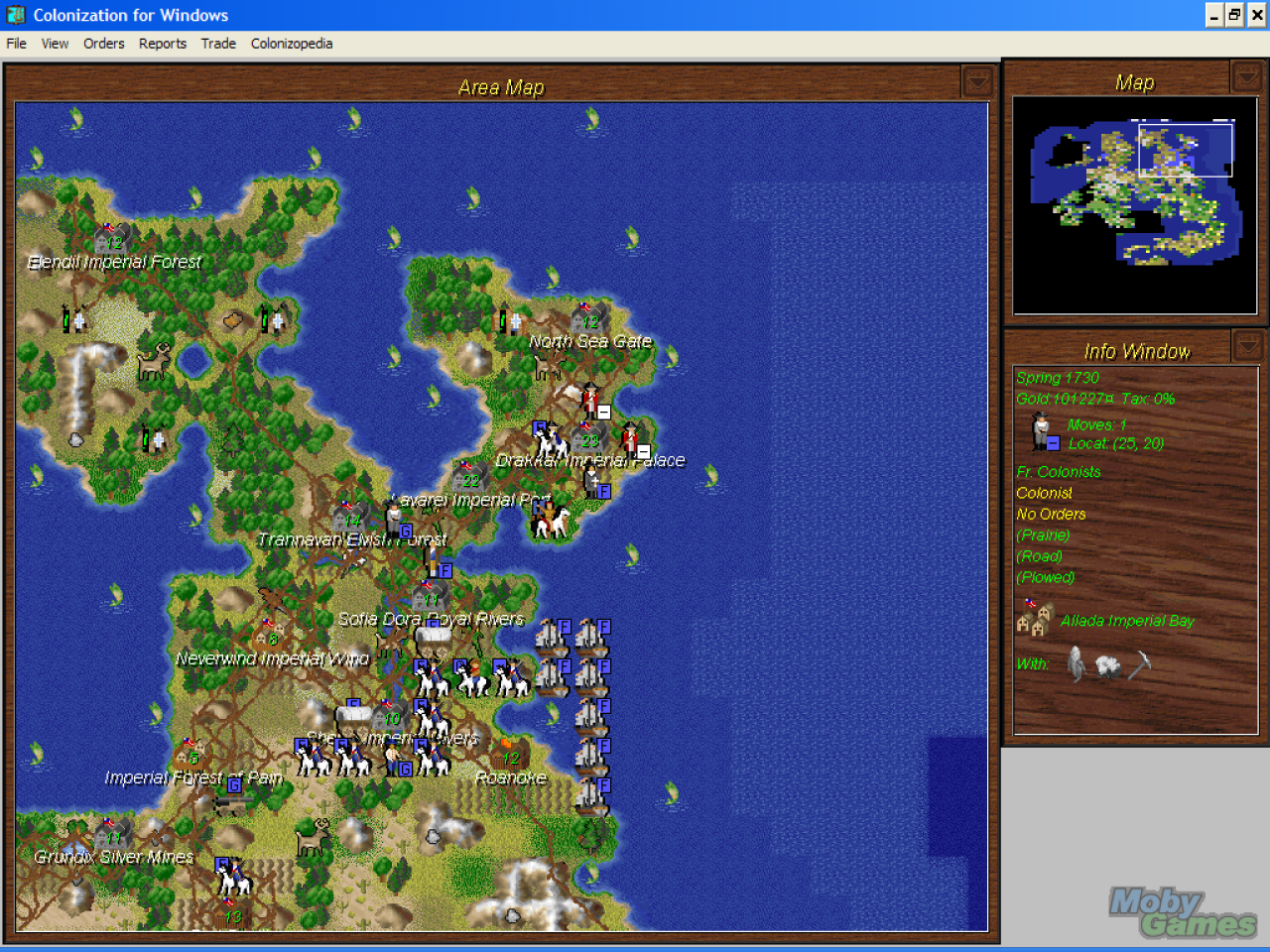 [13/06/2008] Colonization: Windows-Version (1995) - Bild: Mobygames.com