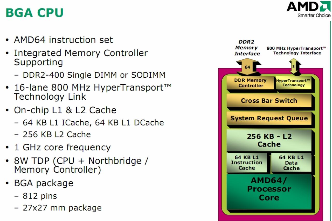 [17/06/2008] Präsentationsfolie der noch namenlosen Low-Power-CPU. (Bild: eeepcnews.de)