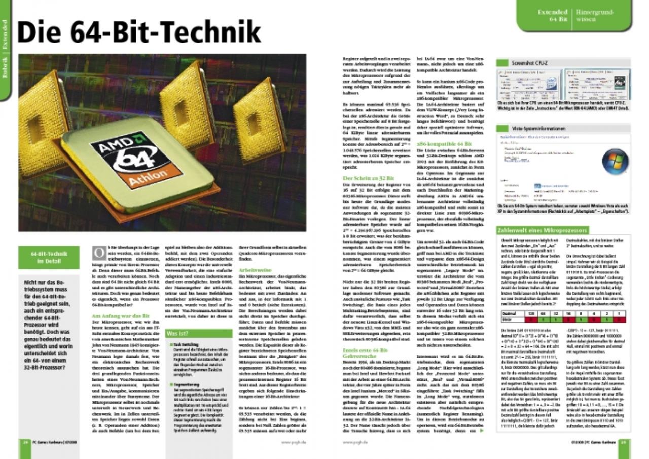 [02/06/2008] Wissen: 64-Bit-Technik (Bild: PCGH)