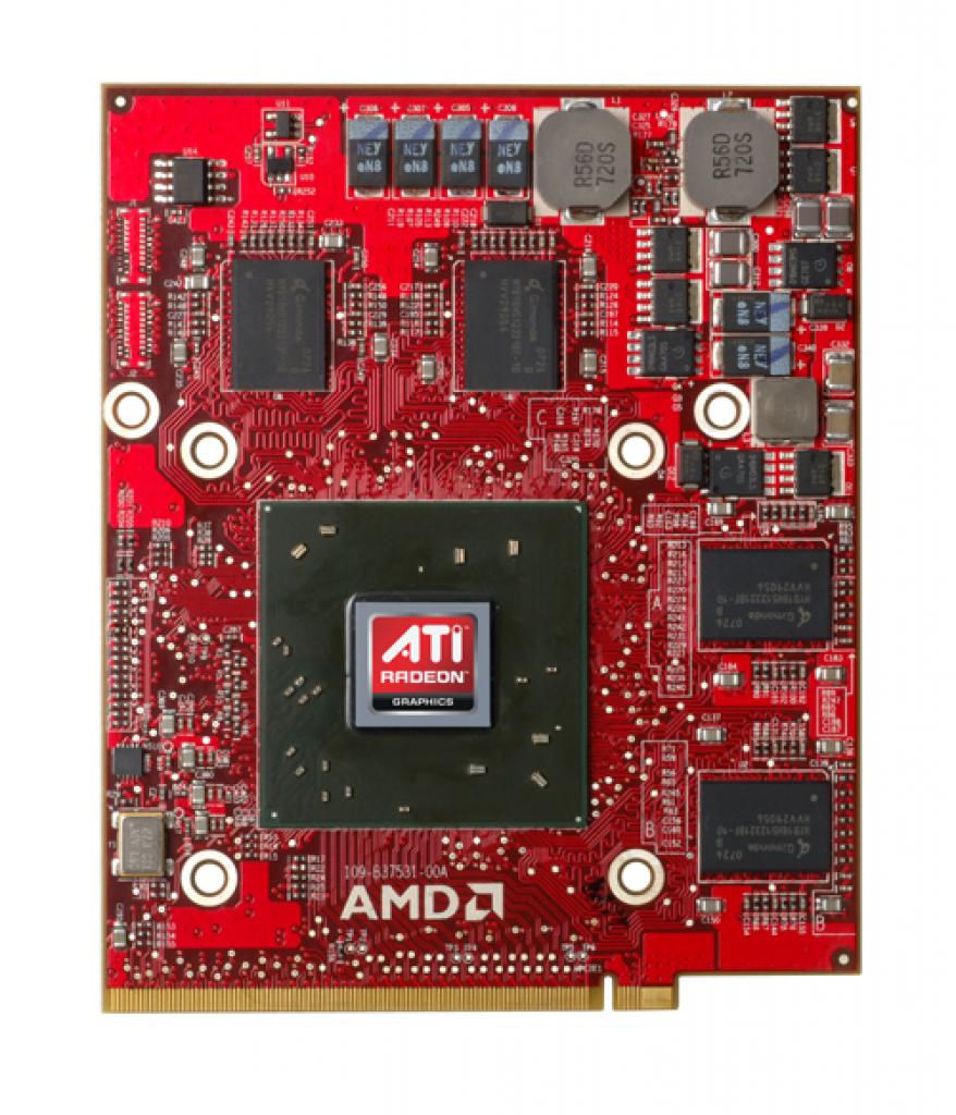 [04/06/2008] Bis auf die Taktraten entspricht die Mobil-GPU bezüglich den technischen Spezififkationen ihrem großen Desktop-Bruder. (Bild: AMD.com)