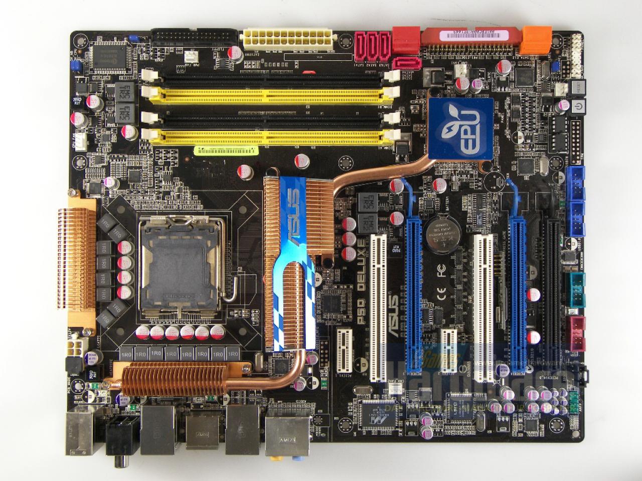 [02/06/2008] Asus P5Q Deluxe: Erste P45-Platine im Test - leider noch mit Beta-BIOS (Bild: PCGH)