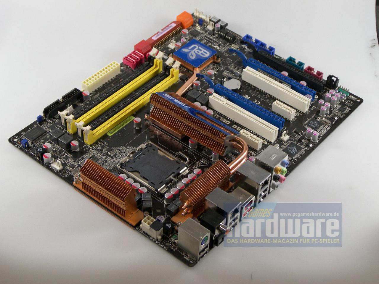 [02/06/2008] Asus P5Q Deluxe: Erste P45-Platine im Test - leider noch mit Beta-BIOS (Bild: PCGH)