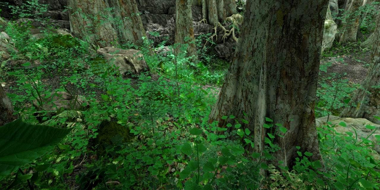 [17/06/2008] Texturen für Wälder in Crysis. Quelle: Crymod-Forum
