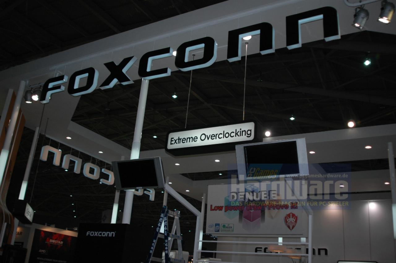 [02/06/2008] Foxconn hat eine ganze Armee von Hardcore-Übertaktern eingeladen, die in mehreren OC-Shows ihr Können demonstrieren werden. (Bild: PCGH)