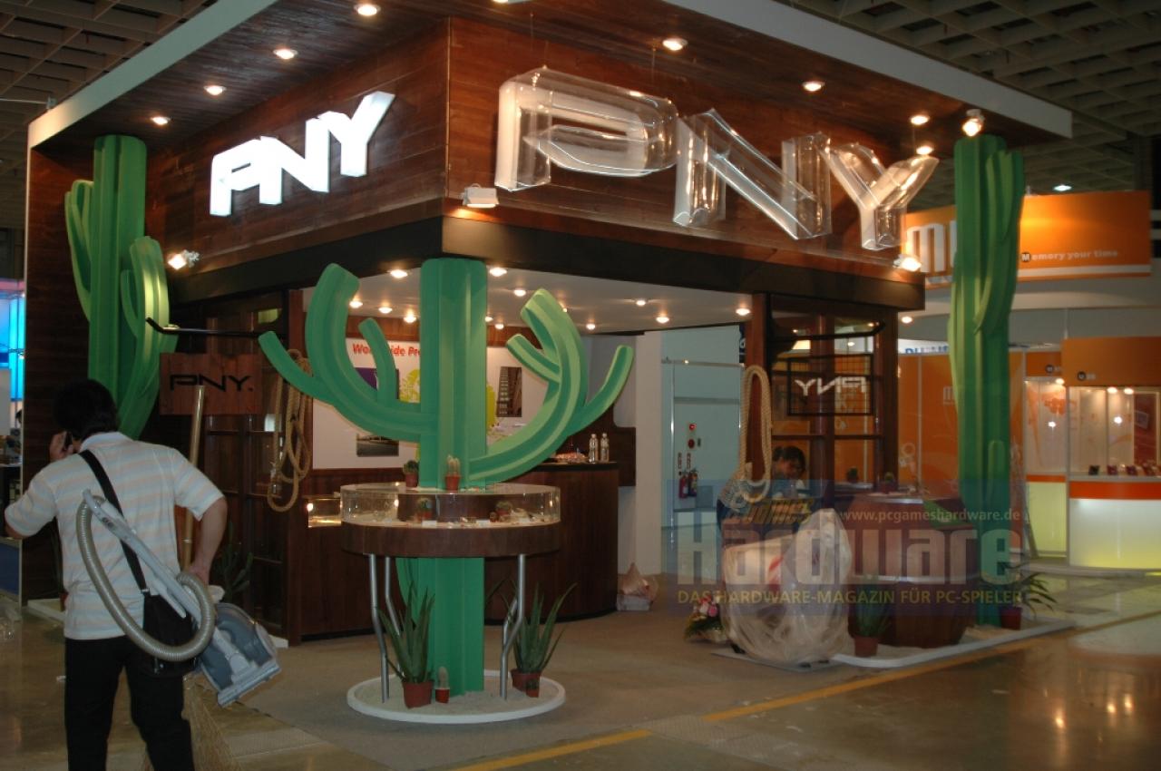 [02/06/2008] Der Stand von PNY (Bild: PCGH)