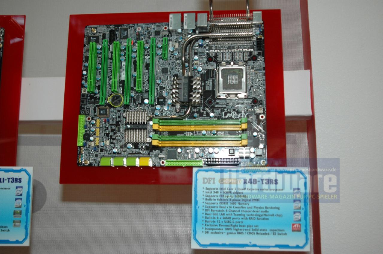 [08/06/2008] DFI X48-T3RSB: Beschreibung im nächsten Bild