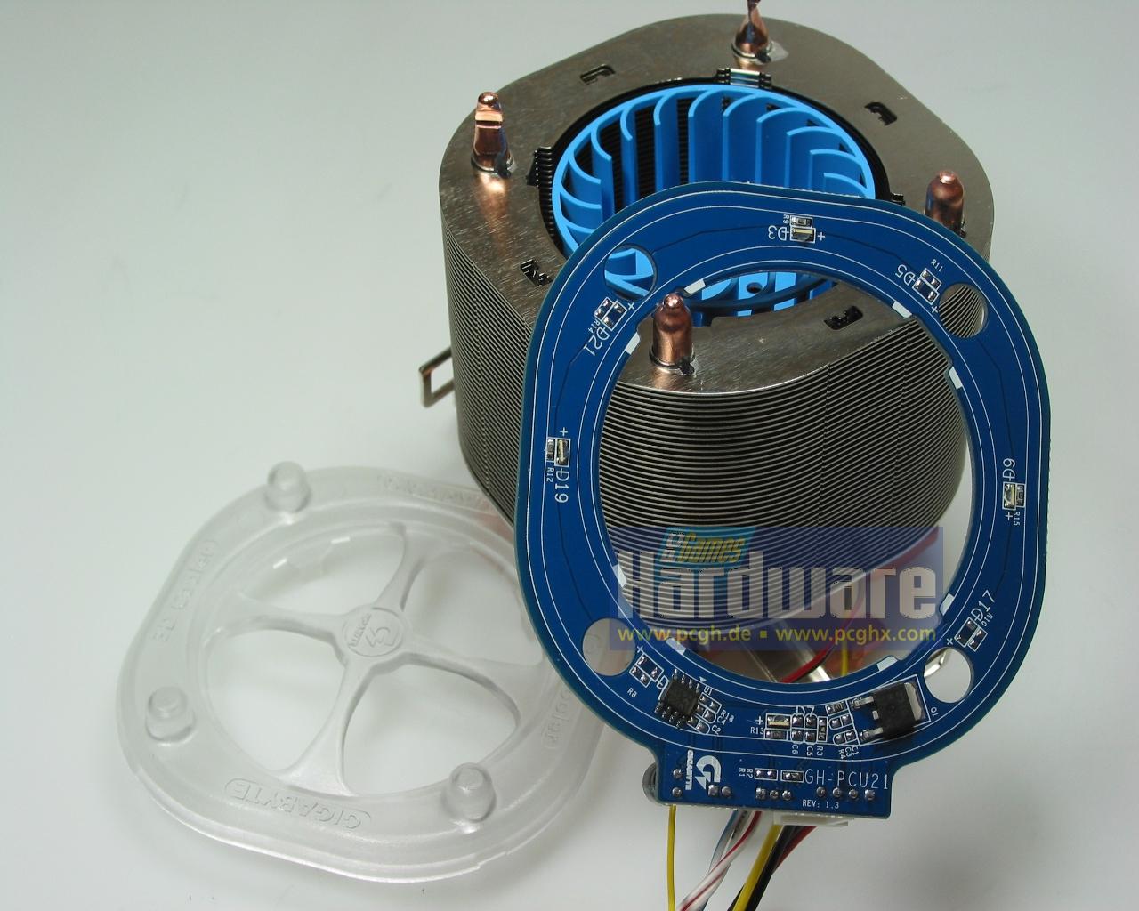 [06/06/2008] ... hier mal die Sparvariante des Gigabyte-Kühlers.