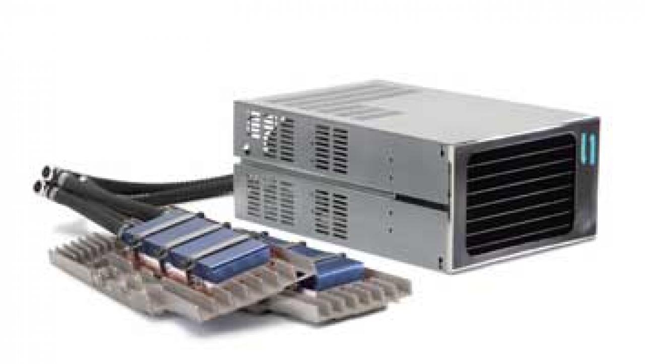 [19/06/2008] Die NV200 VGA Coldplate kann auch ein SLI-Gespann kühlen. (Bild: CoolIT Systems)