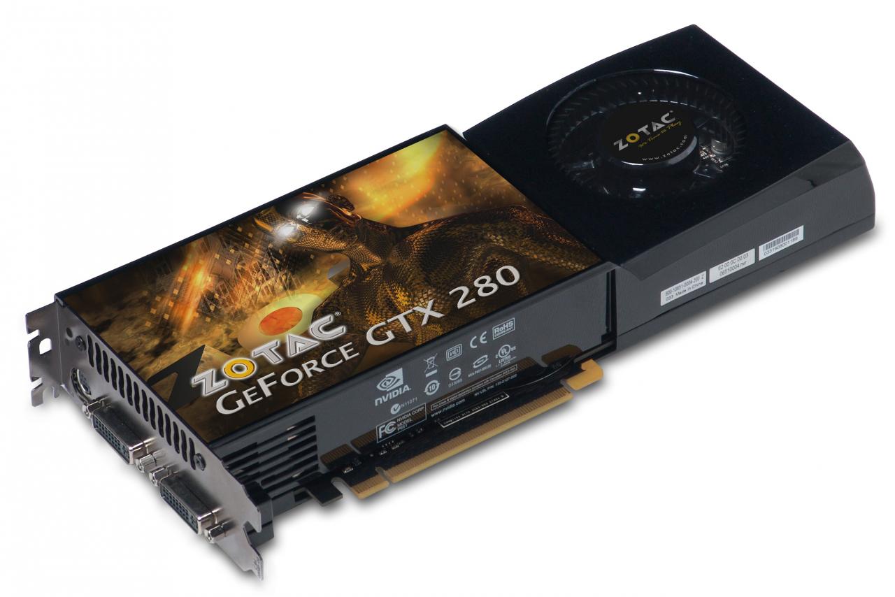 [17/06/2008] Zotac Geforce GTX 280 (Bild: Zotac)