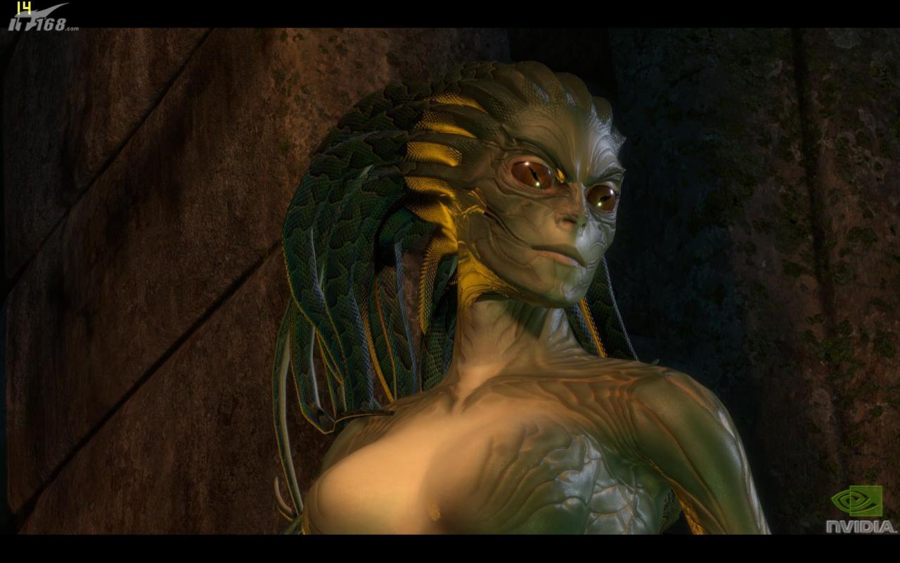 [16/06/2008] Für die GT200-Grafikkarten hat Nvidia mit Medusa auch eine neue Tech-Demo entwickelt. Bild: it168.com