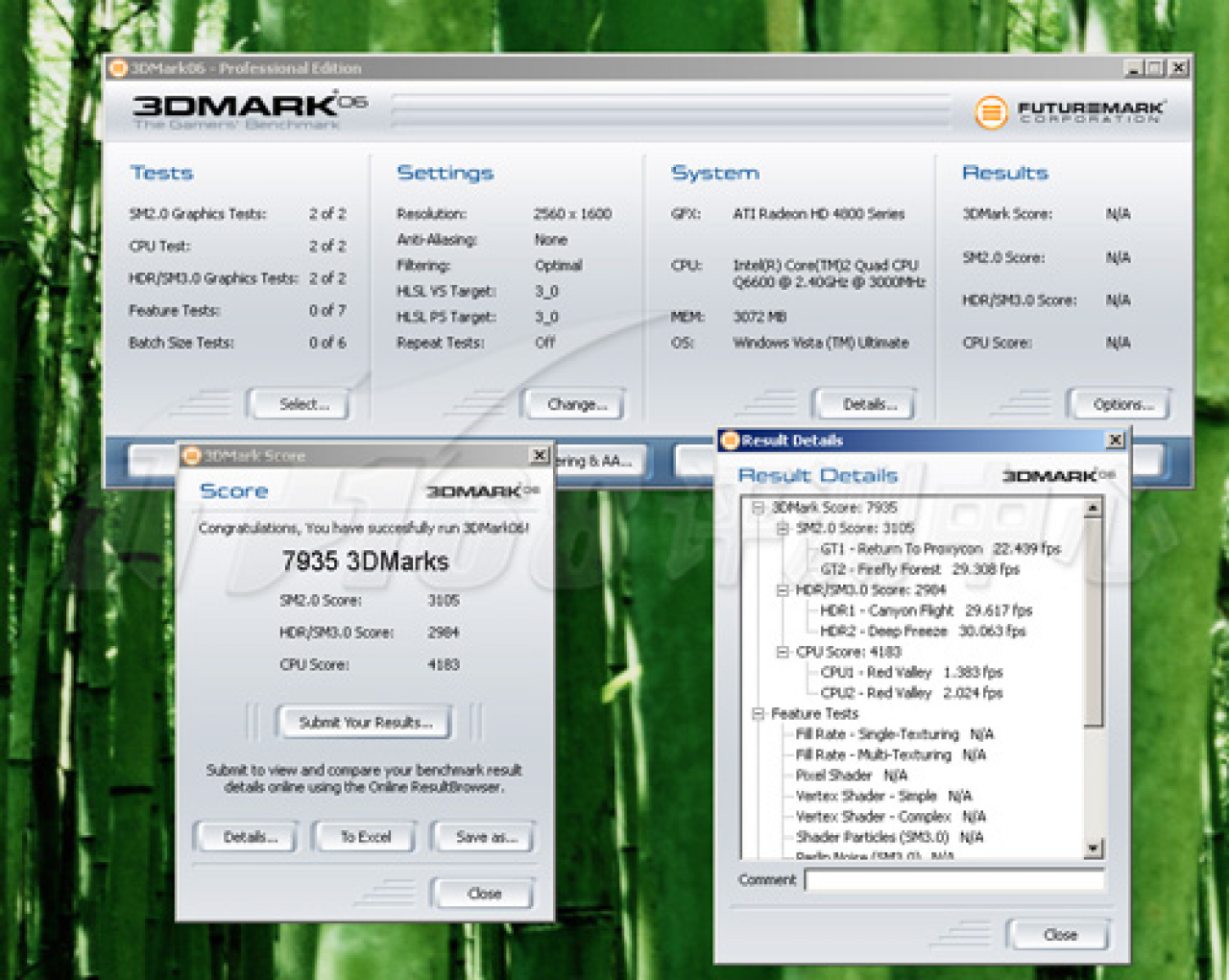 [11/06/2008] HD 4850: 3DMark 06 - 2.560x1.600 (Bild: it168)