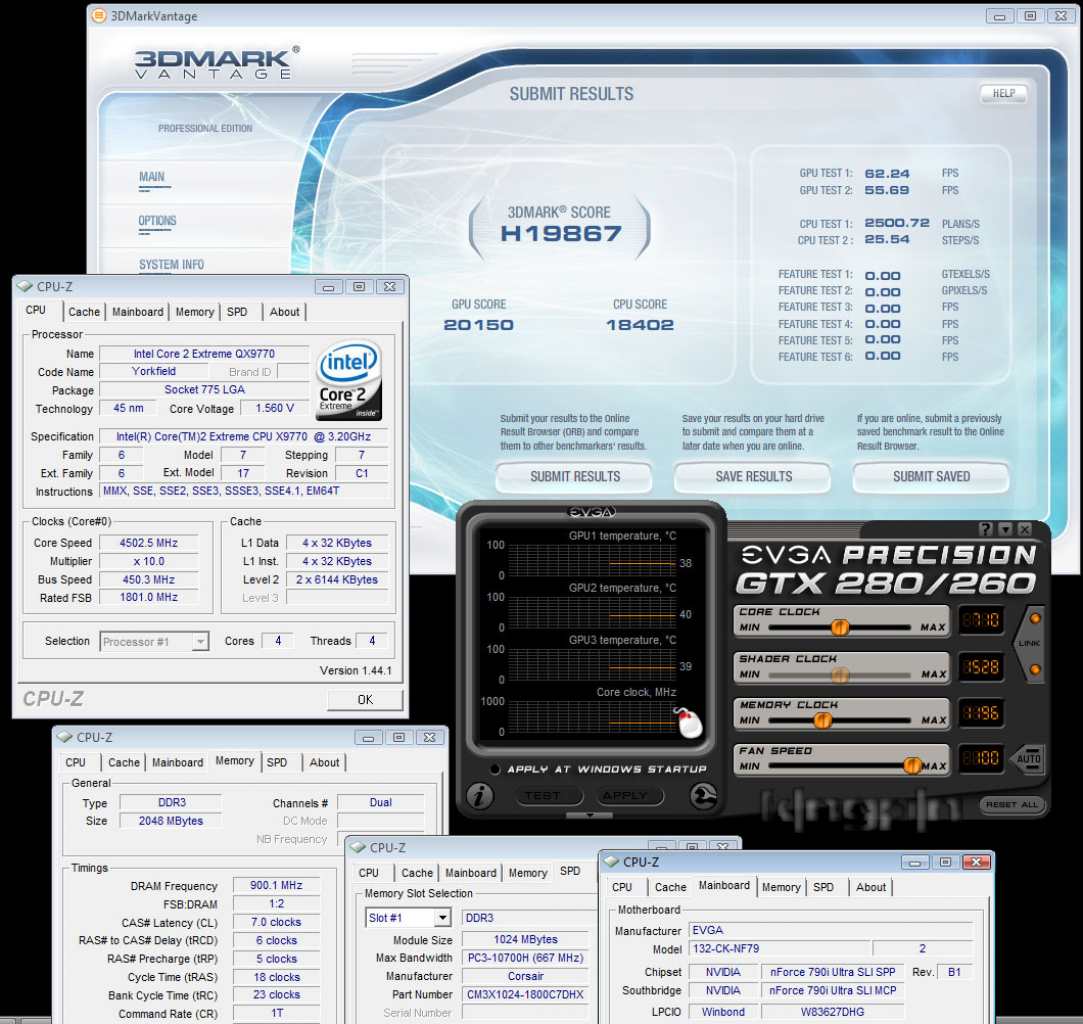 [16/06/2008] GTX 280 3-Way-SLI: High-Werte mit LuKü (Bild: Kingpin)