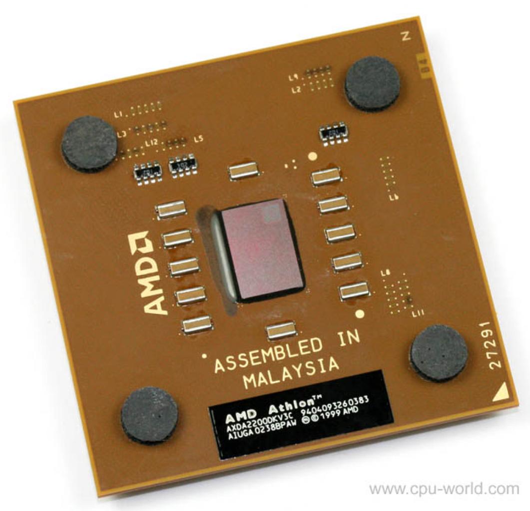 [09/06/2008] Der Athlon XP 2200+ mit Thoroughbred-Kern (Bild: cpu-world.com)