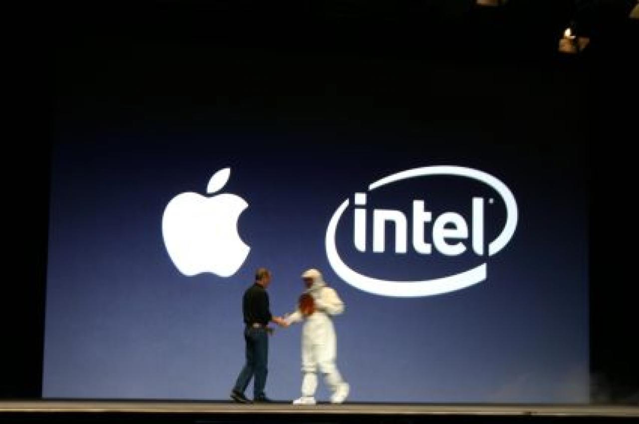 [05/06/2008] Apple und Intel - für viele Fans eine undenkbare Kombination. Doch der Erfolg gab Steve Jobs Recht. (Bild: engadget.com)