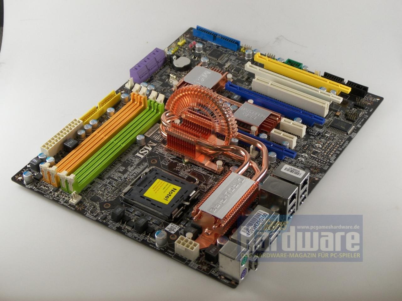 [02/06/2008] MSI P7N Diamond: Bei MSIs 780i-SLI-Platine ist eine X-Fi-Soundkarte dabei. (Bild: PCGH)