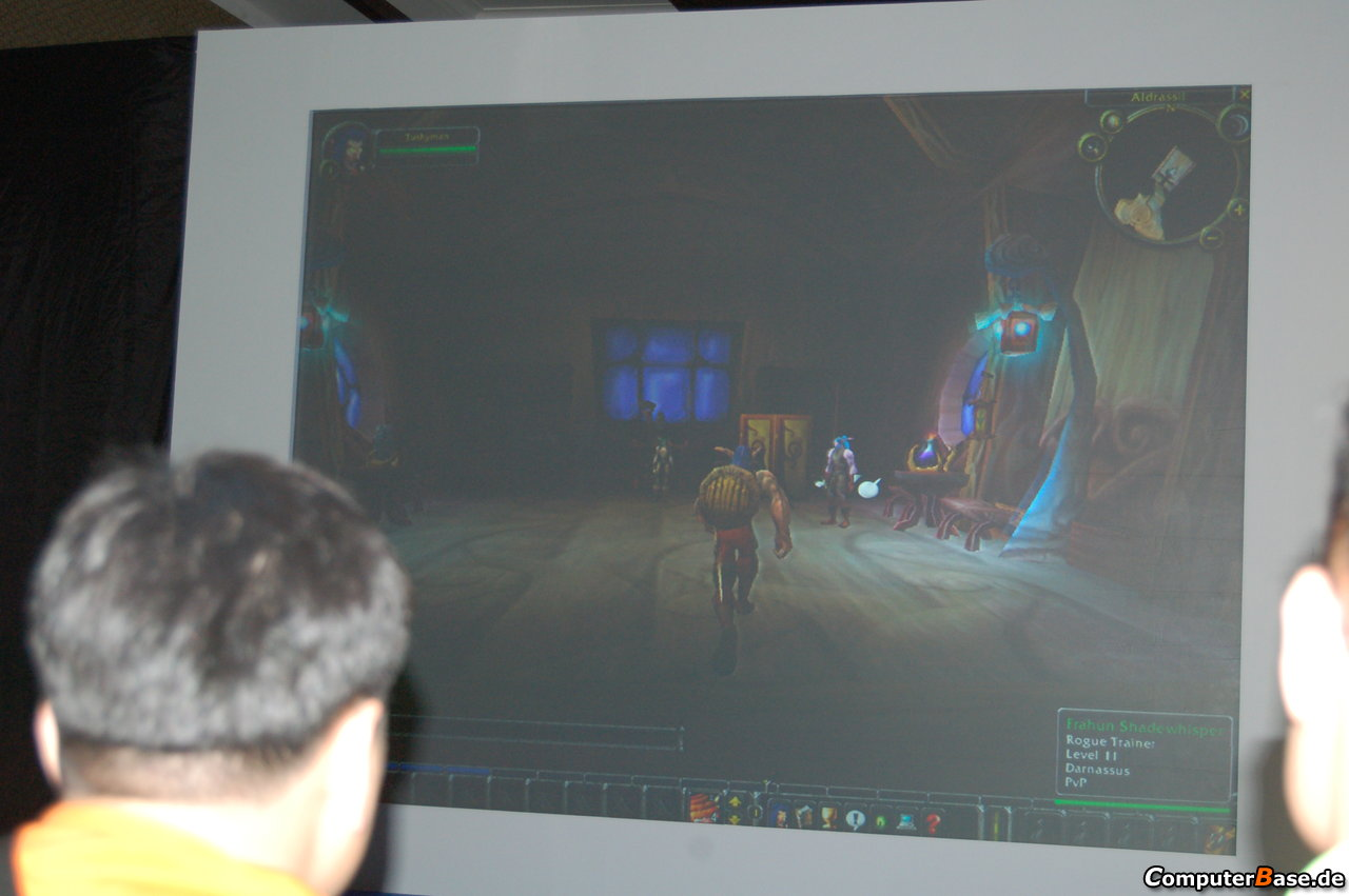 [10/06/2008] MID:WoW auf einem Moorestown-MID (Bild: CB)