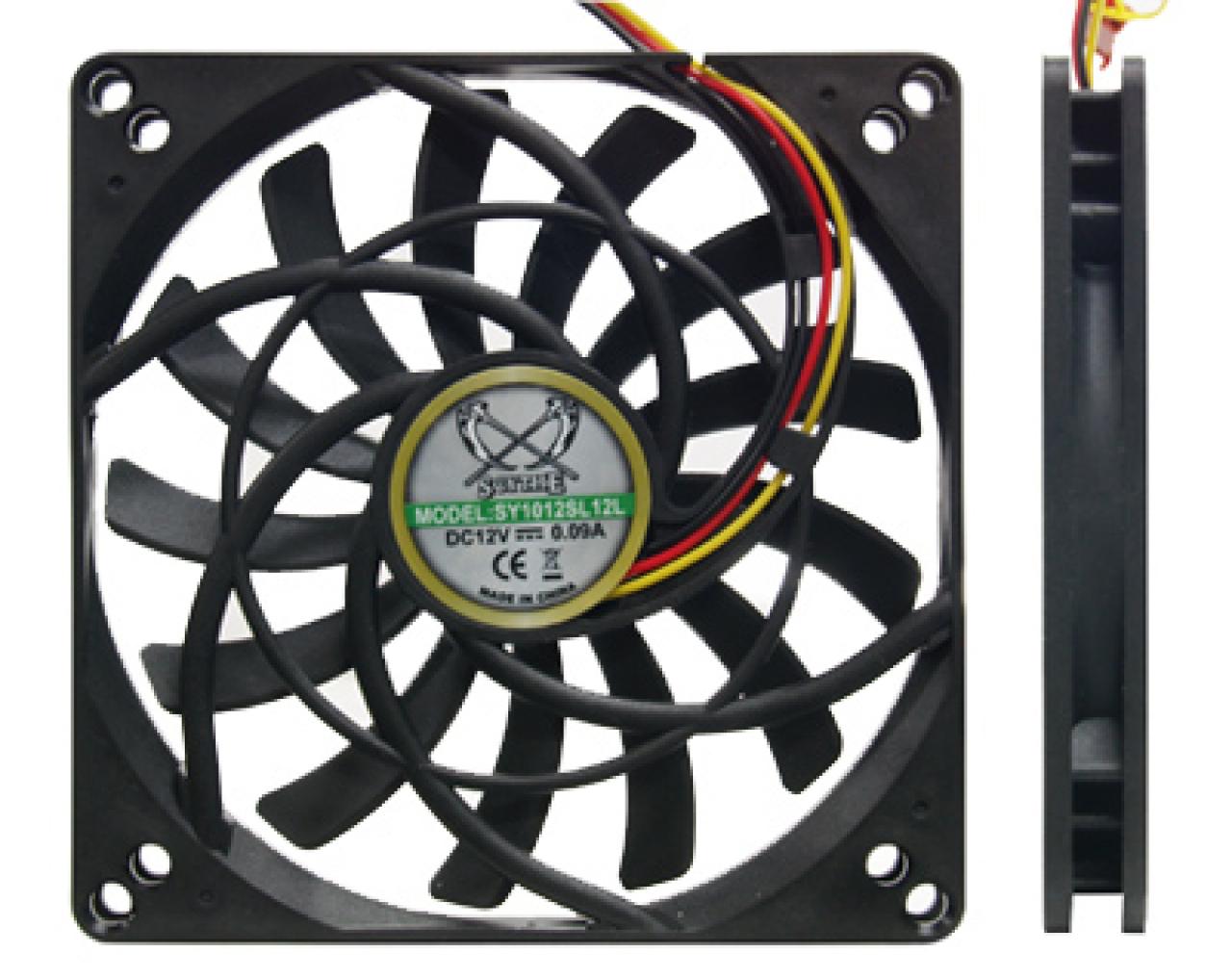 [23/06/2008] Der Scythe Kaze Jyu Slim mit 1.000 Umdrehungen pro Minute.
