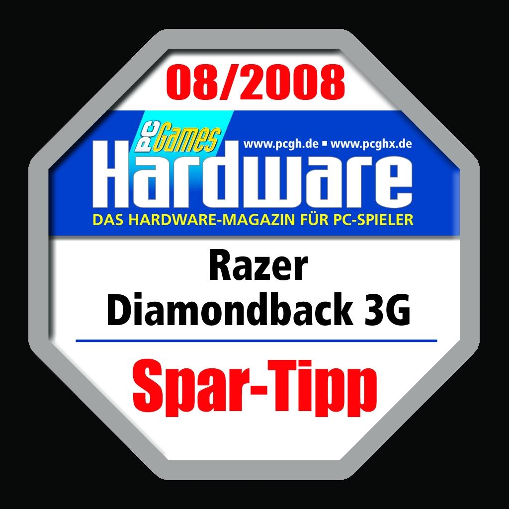 [25/06/2008] Die Razer Diamondback 3G konnte überzeugen. (Bild: PCGH)