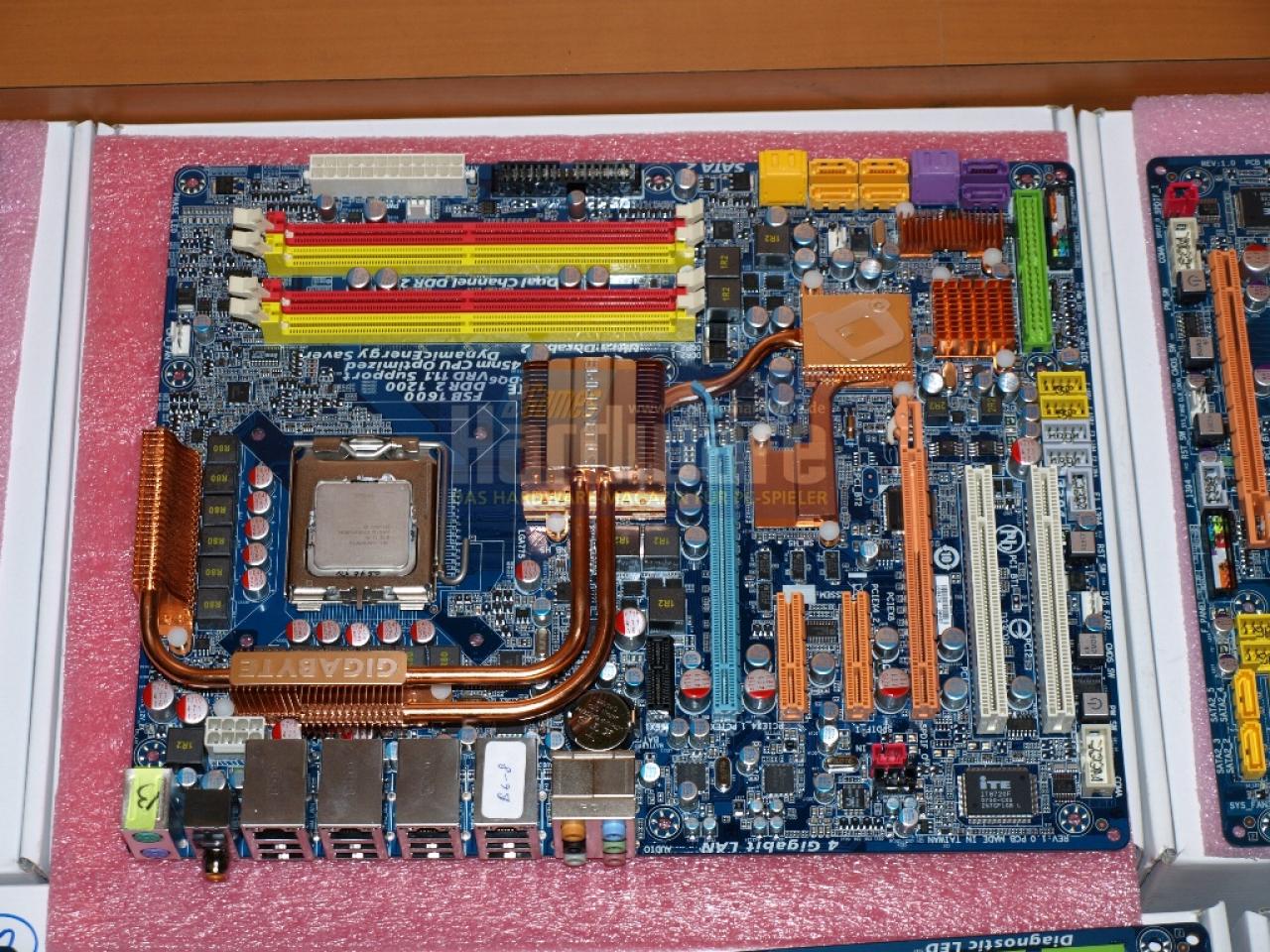 [06/06/2008] P45-Board Gigabyte EP45-DQ6 (Bild: PCGH)
