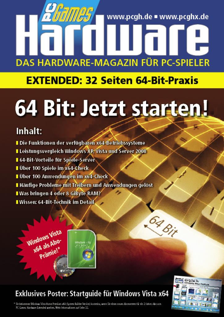 [02/06/2008] Titelseite der 32-seitigen Extended-Ausgabe (Bild: PCGH)
